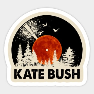 Kate Name Record Music Forest Gift Sticker